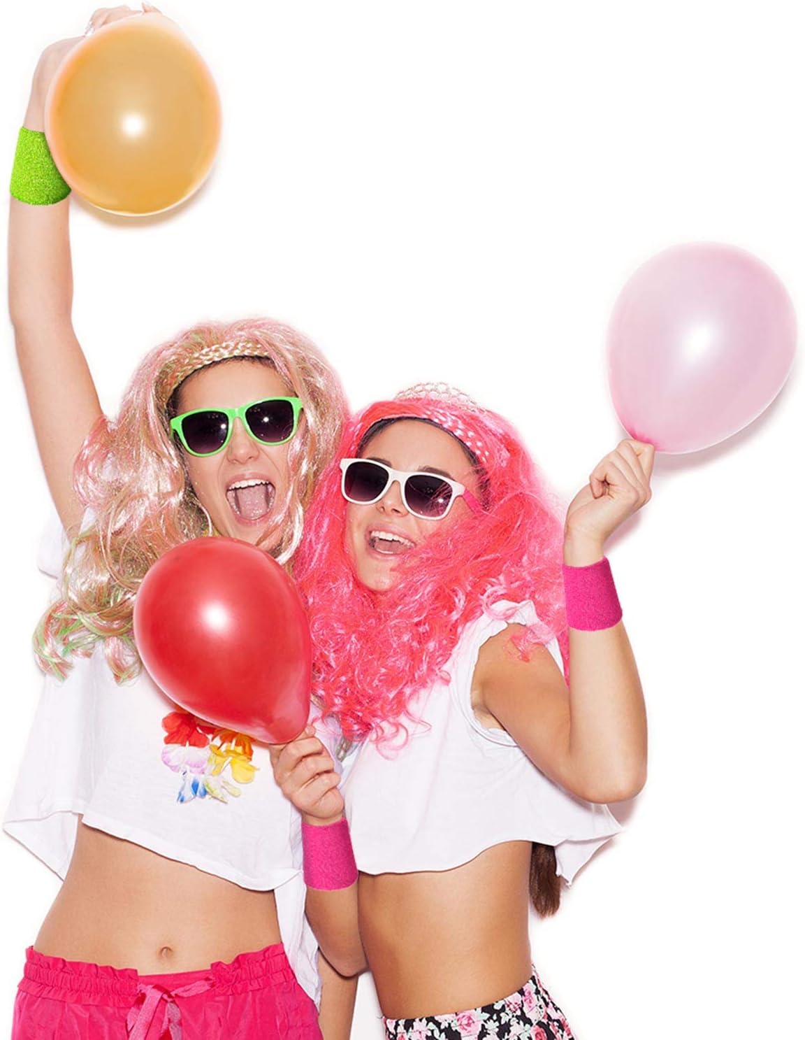 Willbond Wrist Sweatbands, Sports Sweatbands for Competition, Sweat Absorbent, for Basketball, Tennis, Football, Running and Work (Pack of 6) - Image 2