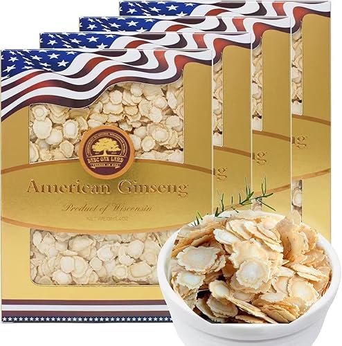 Vista 21 de Rebanadas de ginseng americano de Wisconsin, DOL American Wisconsin - Rodajas de ginseng para té, energía para hombres y mujeres, la salud mental