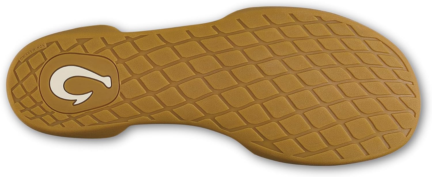 OLUKAI Moloa Hulu Men's Wool-Blend Slippers, Soft & Heathered Knit Slip On Shoes, Suede Leather Foxing, Drop-In Heel Design - Image 4