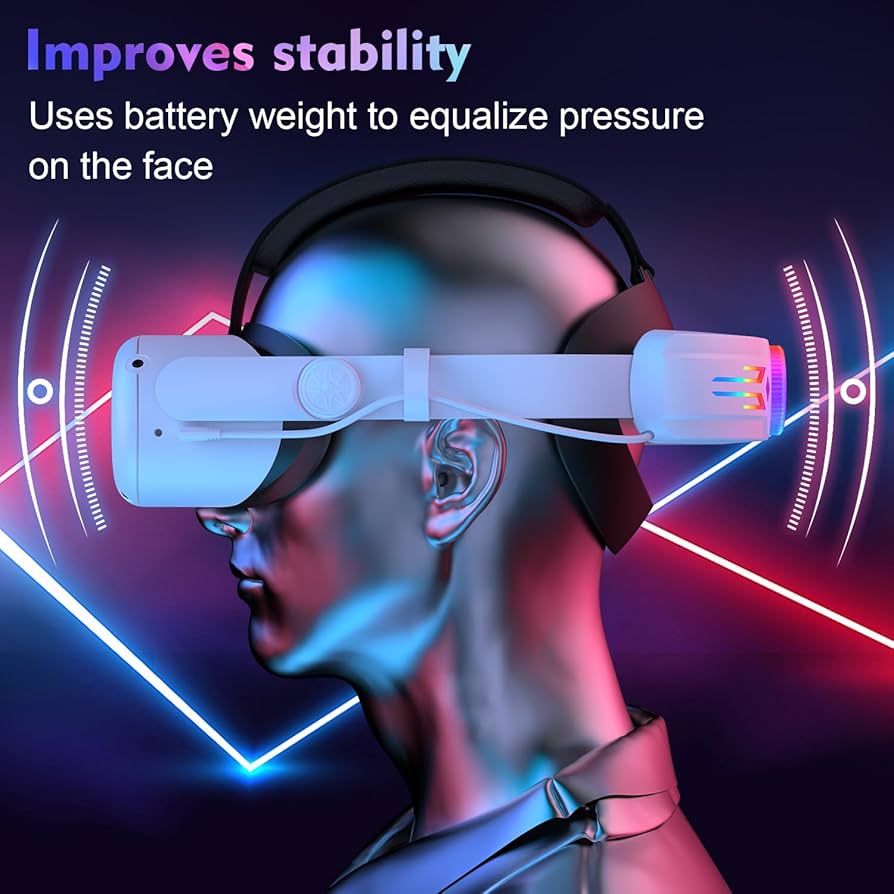  Quest 2 + バッテリー付きVRヘッドストラップ 楽天市場】Meta ヘッドセット 【バッテリーストラップセット】VR