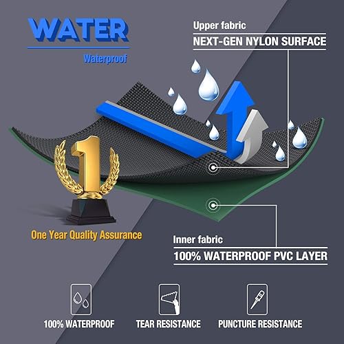 Miniatura 4 de Vadeadores de pesca para hombres con botas para mujer, vadeadores de pecho de 2 capas de nailonPVC impermeables para caza con colgador de botas