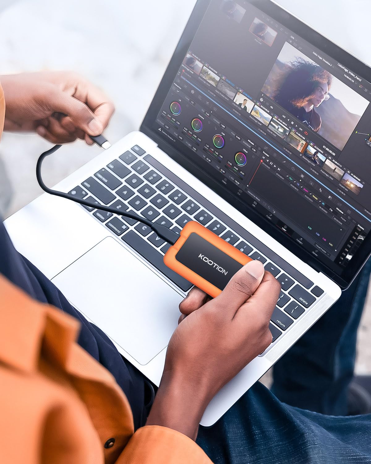 SSD portátil de 1 TB USB-C hasta 2000 MB/s USB 3.2 SSD externo USB 3.2 Gen 2x2 Unidad de estado sólido portátil con funda protectora a prueba de golpes impermeable tipo C unidad de estado 8