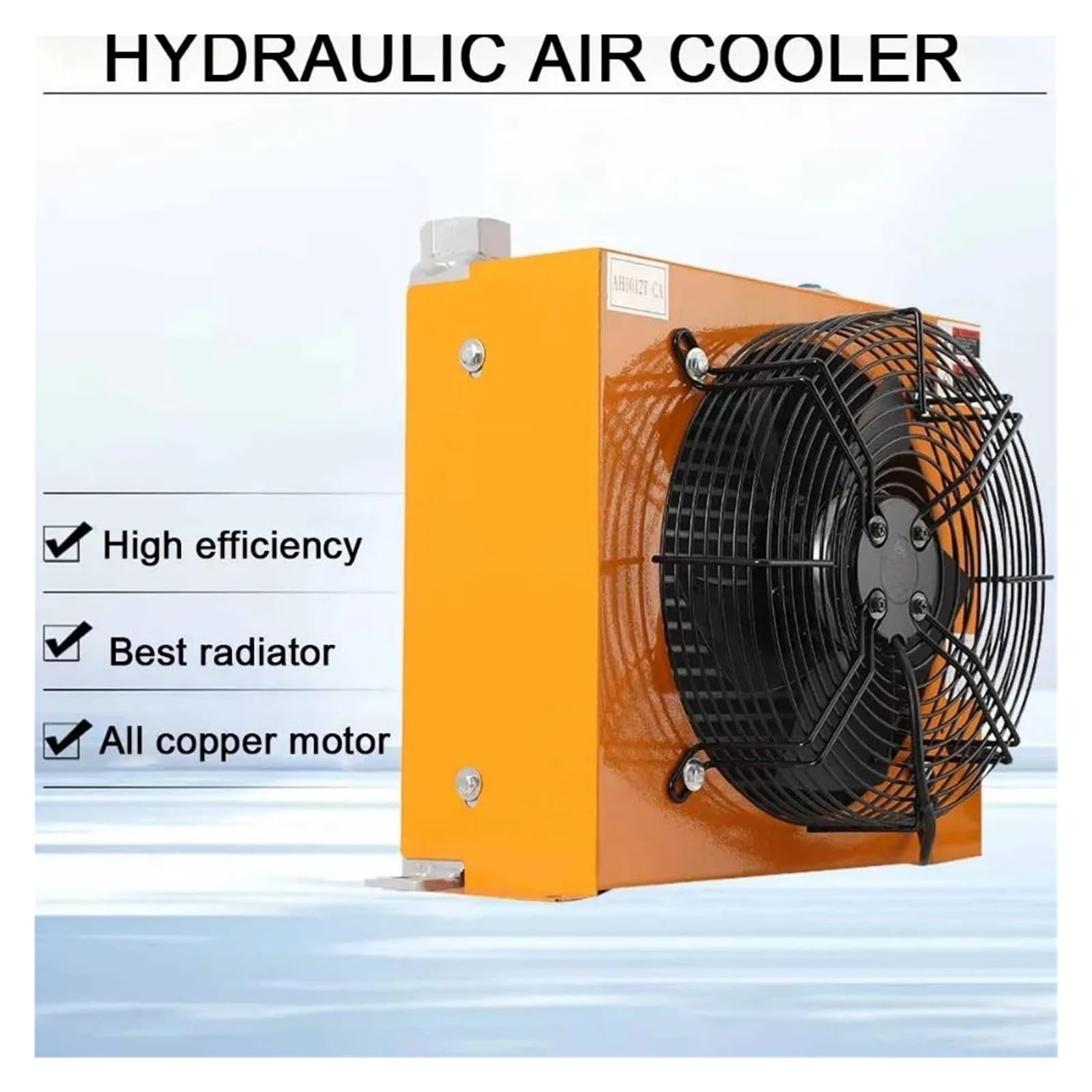 AH1012T 100L/MIN Radiatore aria idraulico Radiatore olio raffreddato ad aria Radiatori olio idraulici in alluminio con alette a piastra Operazione stabile