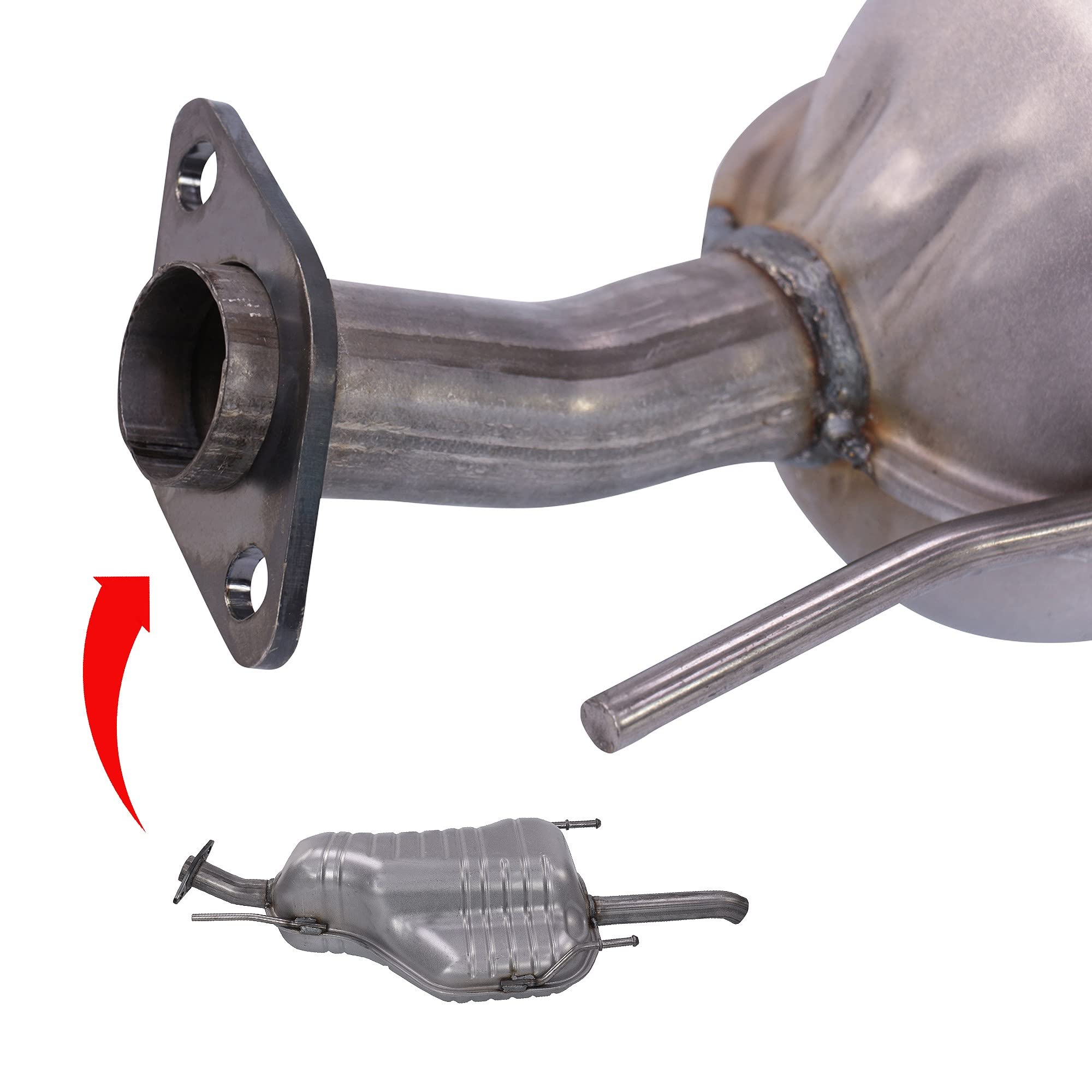 ATEC Germany 1x Silenciador trasero compatible con OPEL ZAFIRA A (T98)