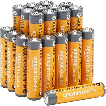 Amazon Basics 20 x 1.5V AAA High Capacity Alkaline Batteries - 10 Year Shelf Life