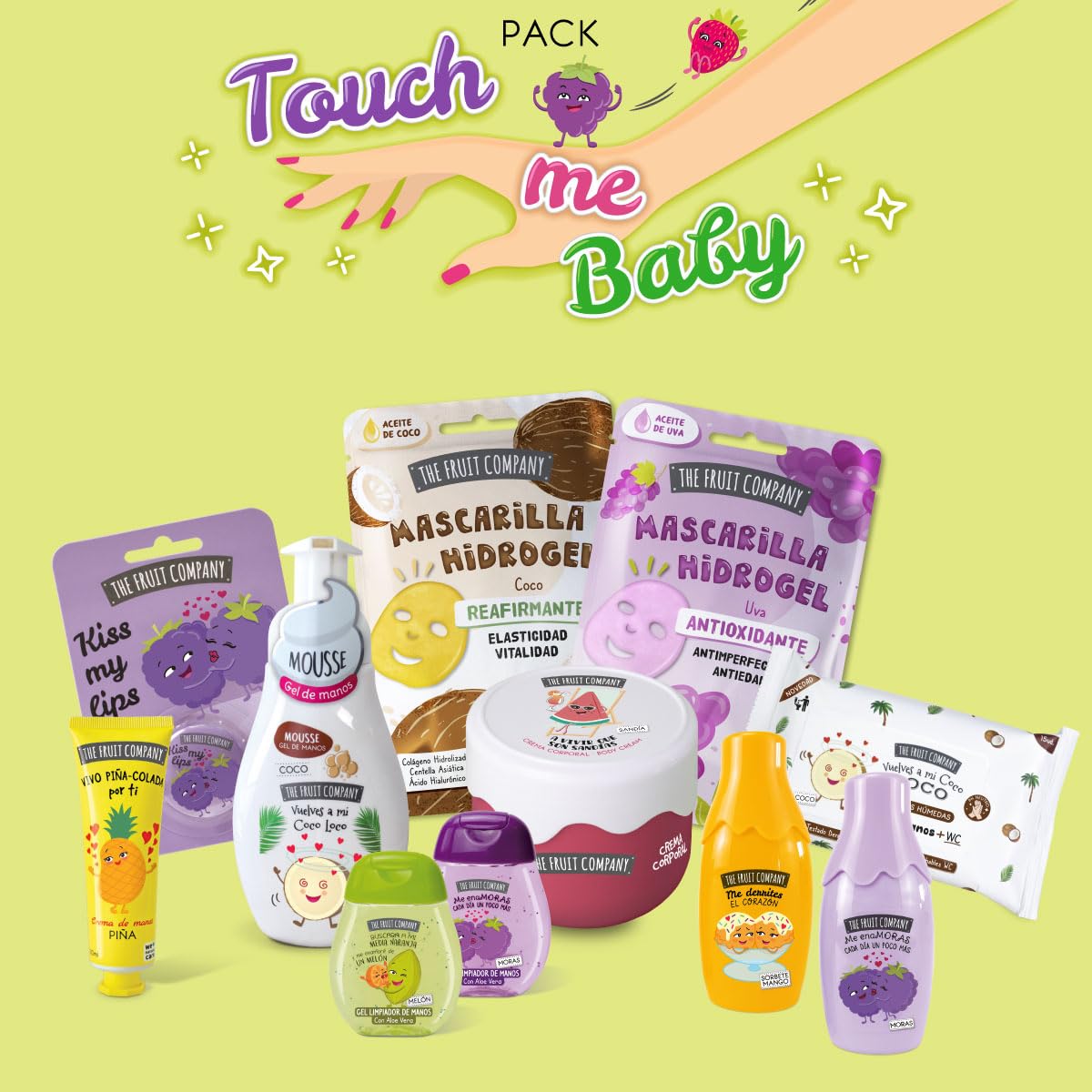 Pack Cosmética Touch me baby The Fruit Company. Especial Regalo.