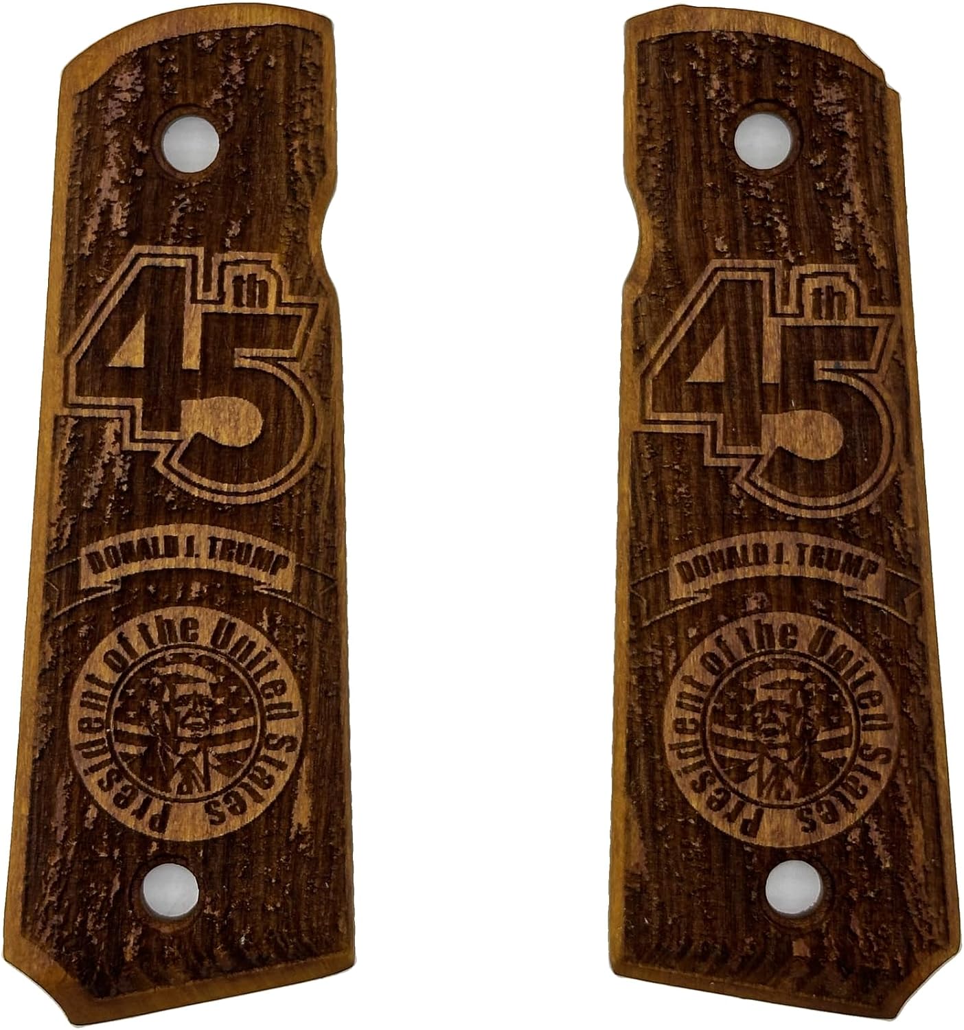 for Wooden 1911 Grips for Full-Size 1911 | 2024 Election Series, Patriot Series, MAGA, Donald Trump Special Series, Gift for Patriots