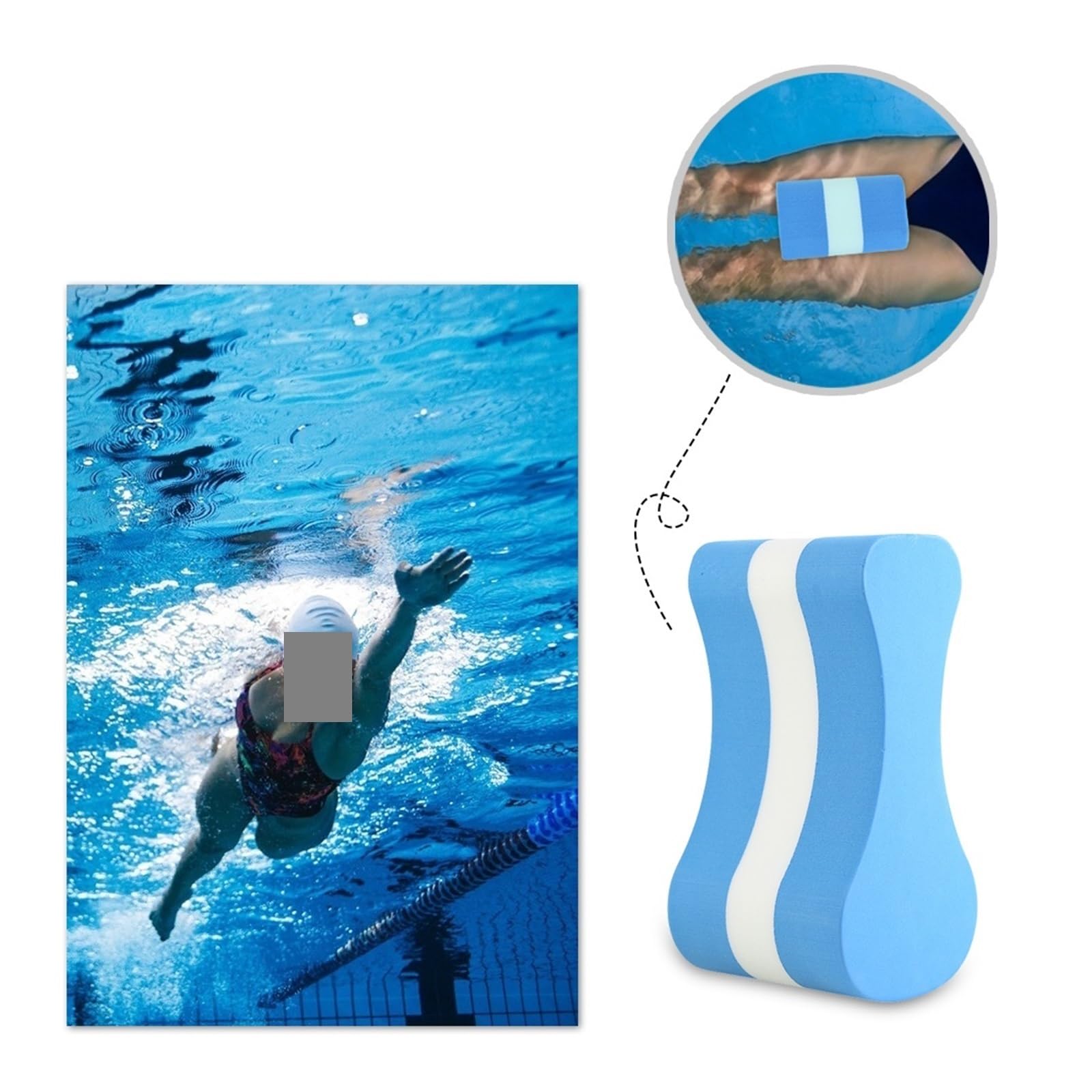 4PCS tragbare Pull Boje Float Schwimmen