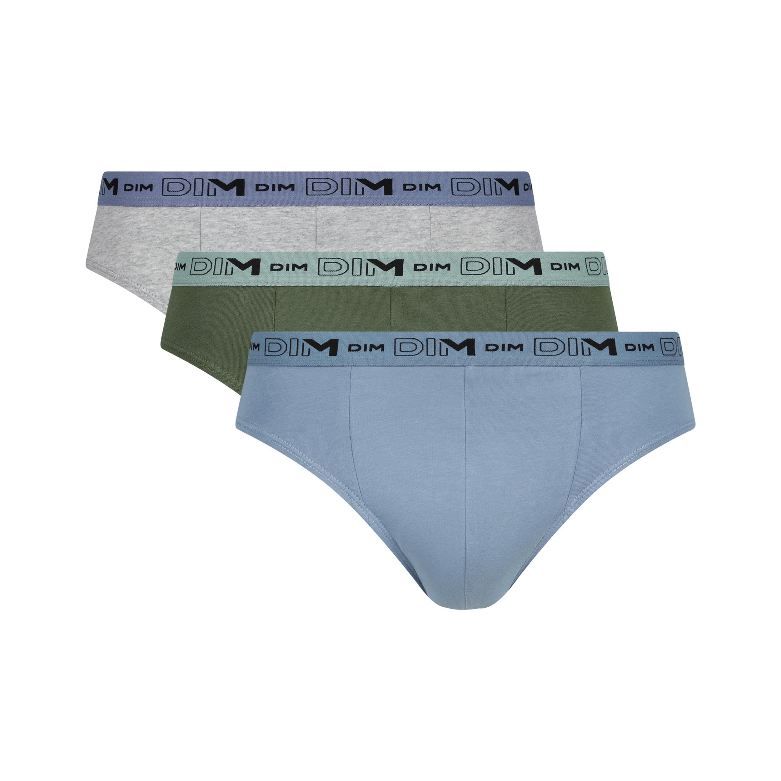 DIM Coton Stretch Bio | Slip Homme en Coton Bio Stretch x3 | Maintien Quotidien | Certifié Oeko-Tex | Écoresponsable et Confort Durable