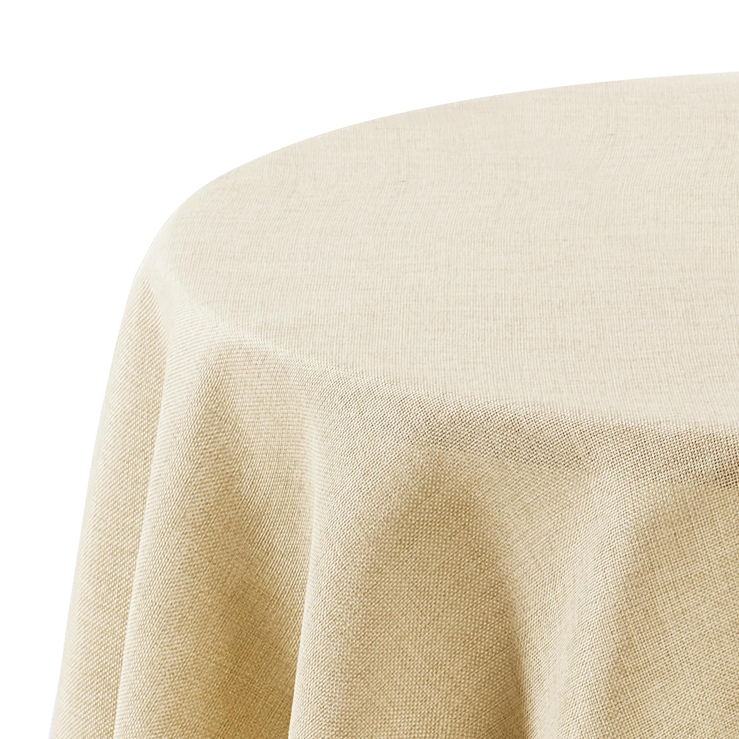 Deconovo Mantel Mesa Rectangular Efecto Lino Mantel Antimanchas Decorativo para Casa Comedor Cocina 140 x 240 cm Color Lino — view 8