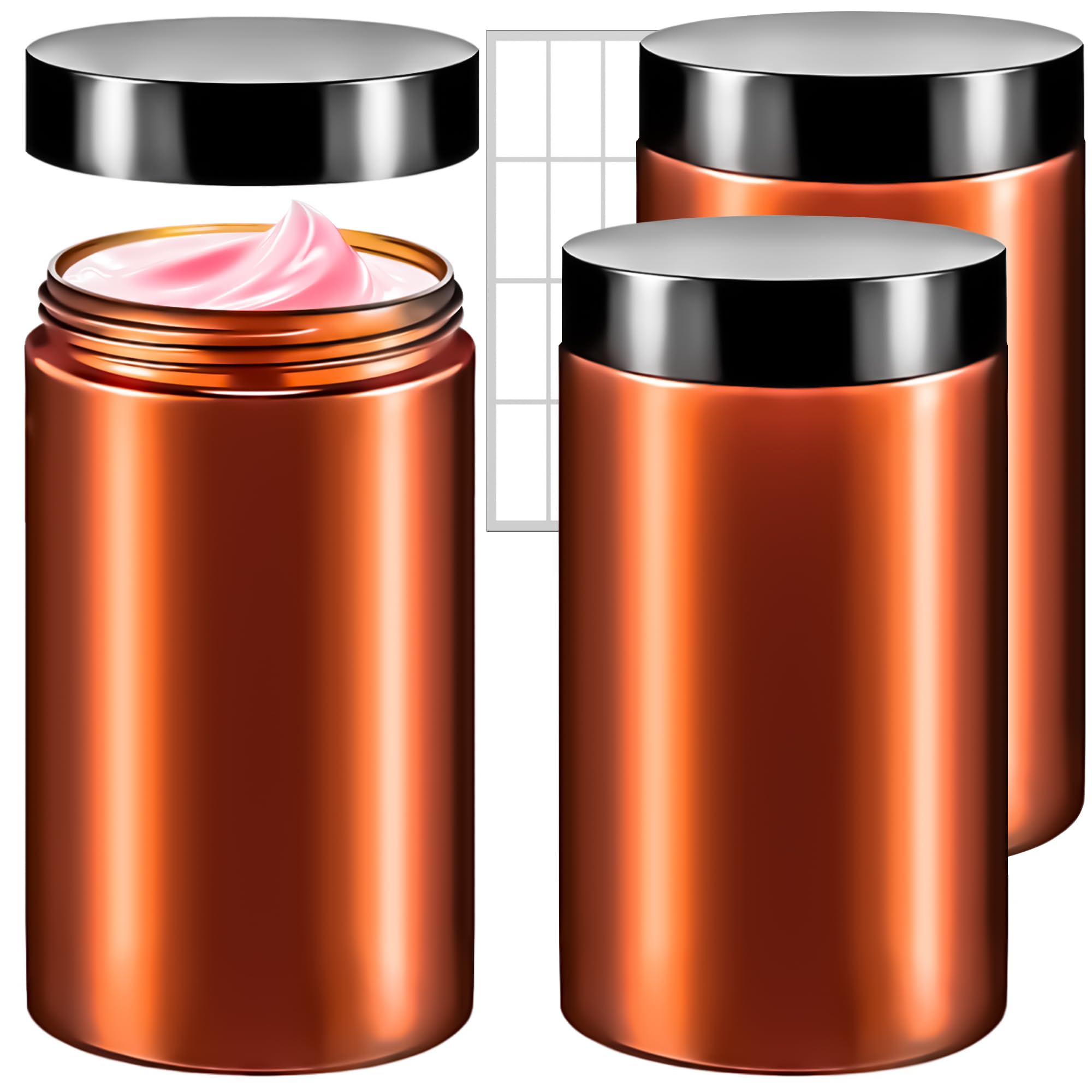 2 Pack 32oz Plastic Jars with Lids, 960ml Round Clear Cosmetic Containers Makeup Jars, Travel Size Container Jar for Makeup Cream Lotion Sample Ointment Salve Travel Storage Beauty Products-image-13