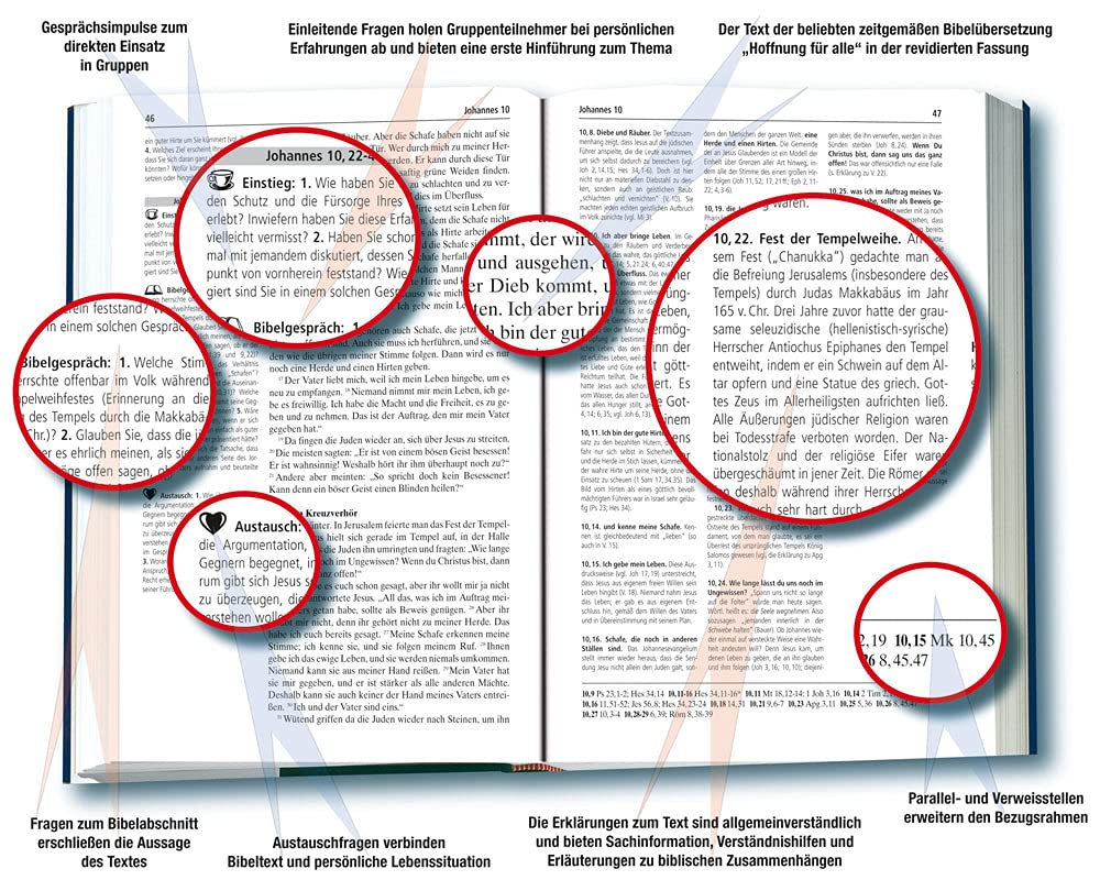 Die Gruppenbibel: Hoffnung für alle - Neues Testament - durchgehend erklärt