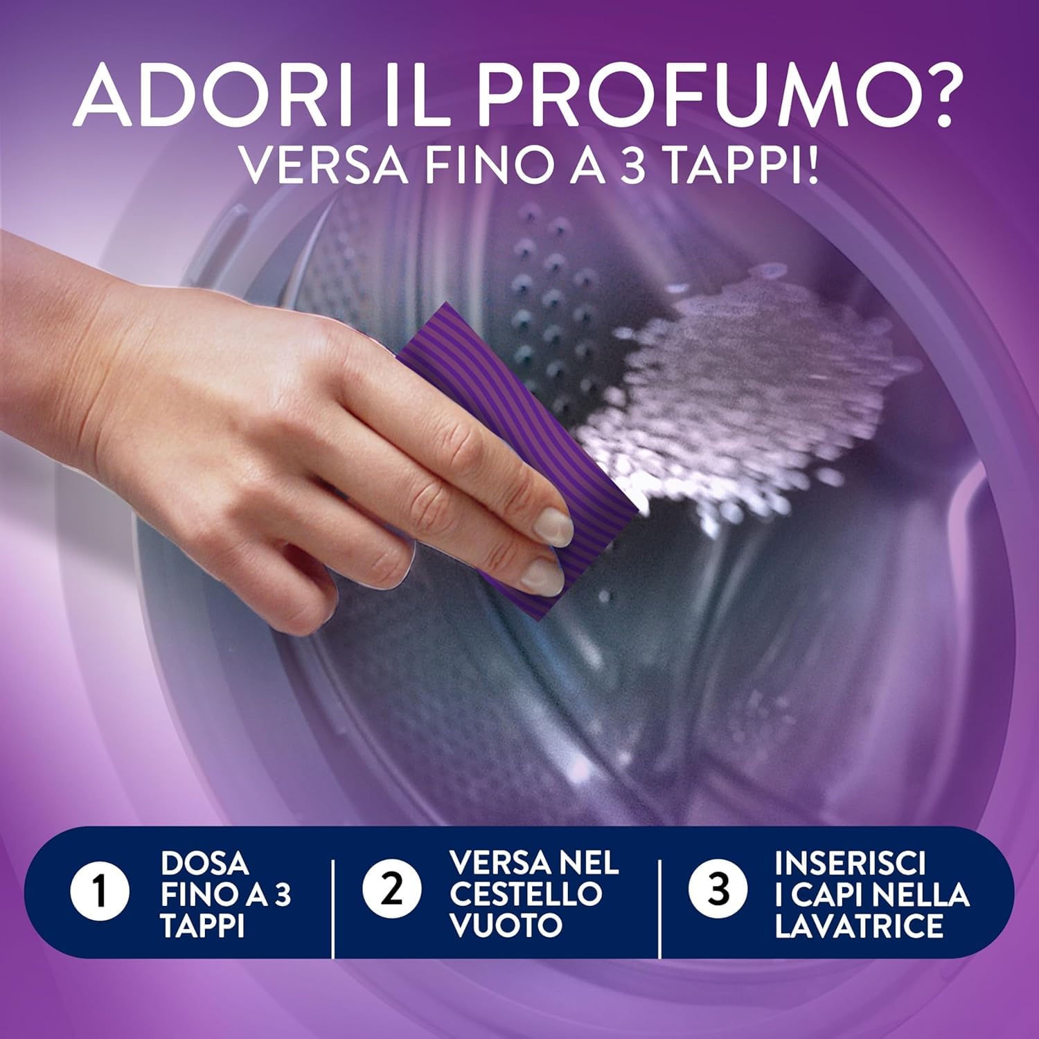 Italian Gourmet Wäscheparfüm Italian Gourmet Ametista Rosa Profumo per | Für Textilien in Waschmaschine, fragranza intensa durante il lavaggio, Gesamtnettogewicht 1,17 kg + Kostenlos Polpa 400g