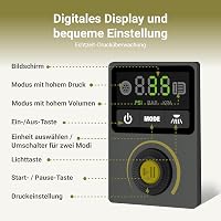 EXIT 20V Elektromos Pumpa 150 PSI - Autógumi Felfújó LED Világítással, Digitális Nyomásmérővel - Kerékpár, Labda, SUP Pumpa Akkumulátorral 5