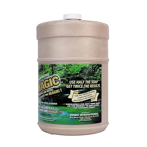 Miniatura 8 de Zenex Magic Hand Soap - Industrial Hand Cleaner for Auto Mechanics Shop Soap Walnut Shell Scrubbers to Remove Grease, Oil, Ink & Paint