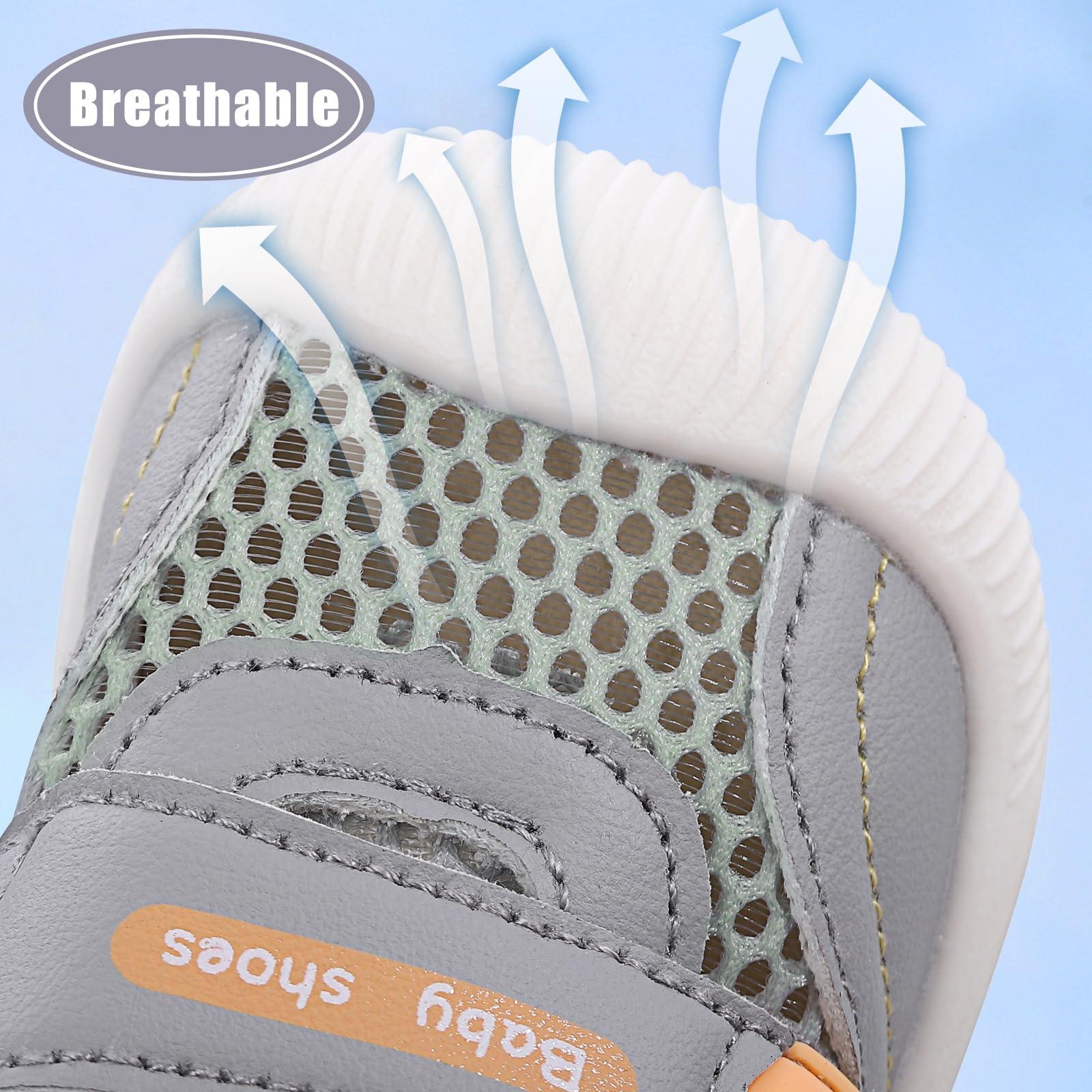 MK MATT KEELY Baby Boys Girls First Walking Shoes Toddlers Summer Breathable Anti-Slip Trainer Sneakers for Infant - 3