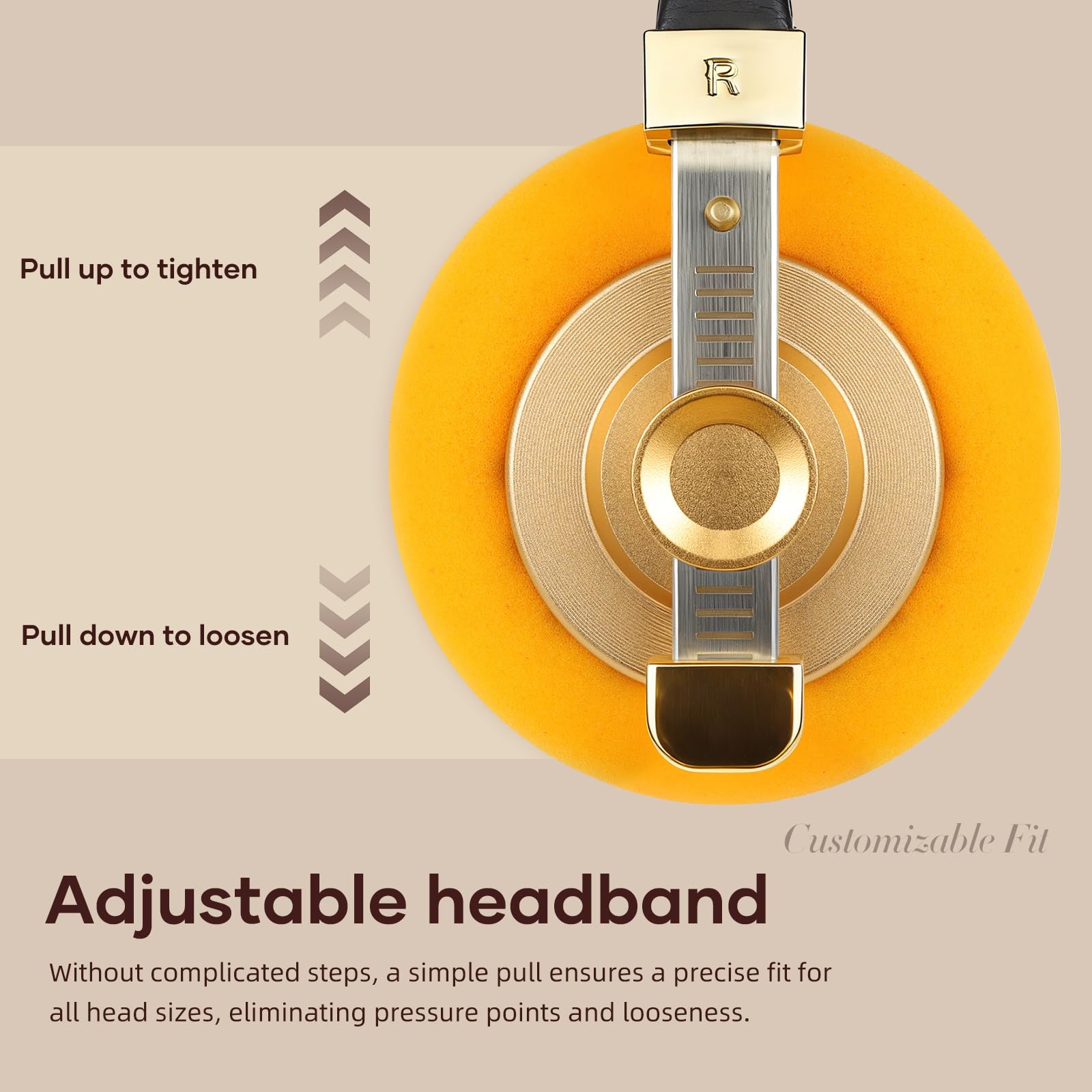 okcsc Cuffie con cavo MMCX retro retro aperto con microfono, driver da 40 mm, archetto in acciaio inossidabile, alloggiamento in lega di alluminio, cuffie over-ear regolabili con spina di tipo C per