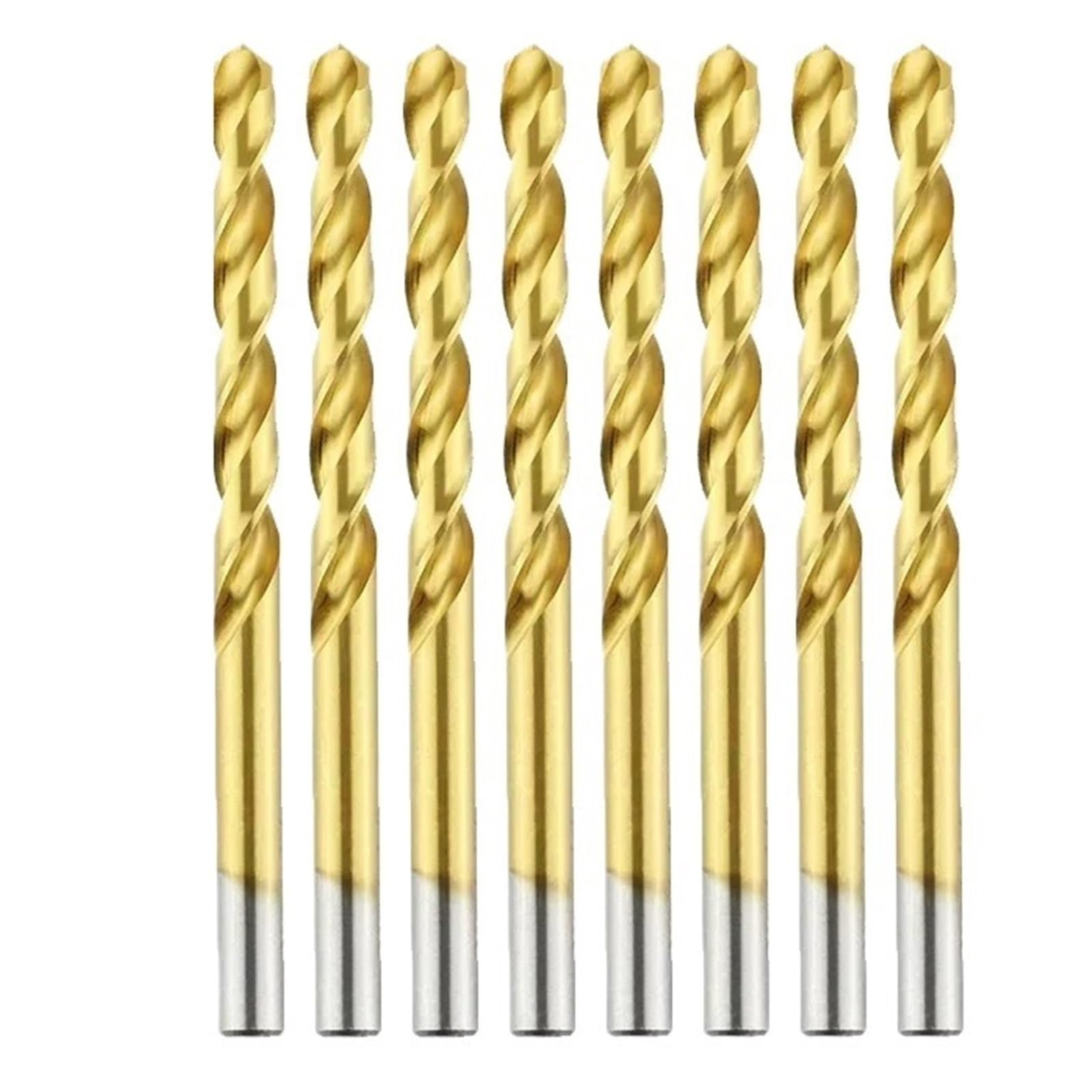 10 Uds HSS Broca Helicoidal Perforación De Titanio Herramienta De Acero Inoxidable Metal(9.0mm)