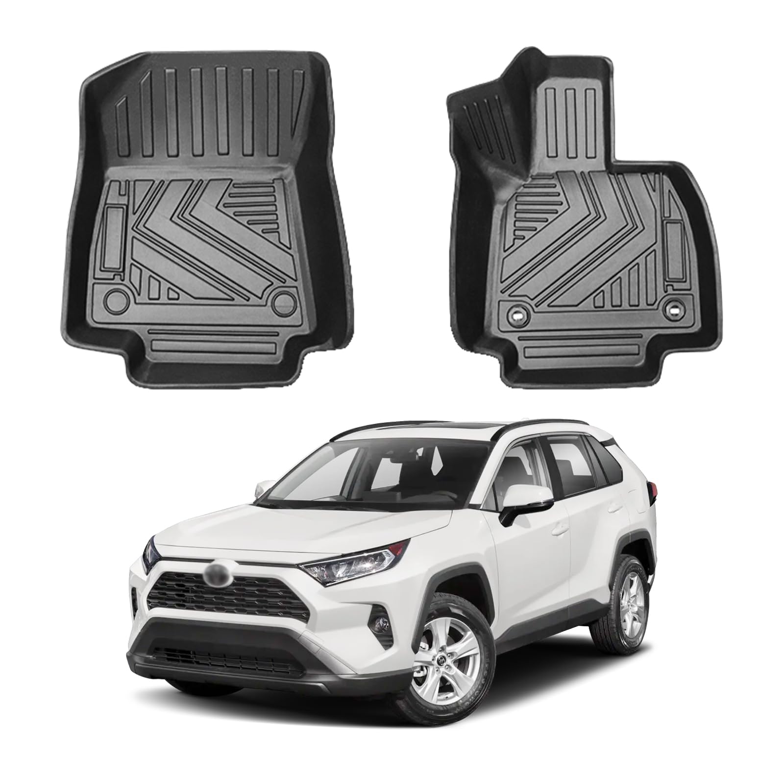 Amazon | 適合対応トヨタ RAV4 XA50型フロアマット1列目 2019.4-現行 