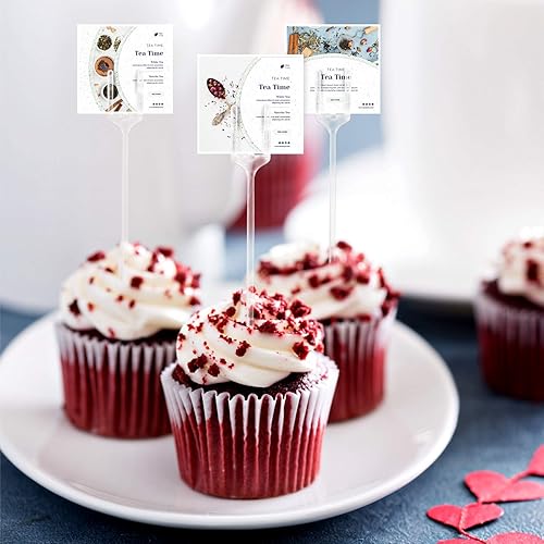 Miniatura 6 de Púas florales de plástico de 9.4 y 12.2 pulgadas, púas florales transparentes en forma de tenedor, portatarjetas para tarjetas, fotos, arreglos