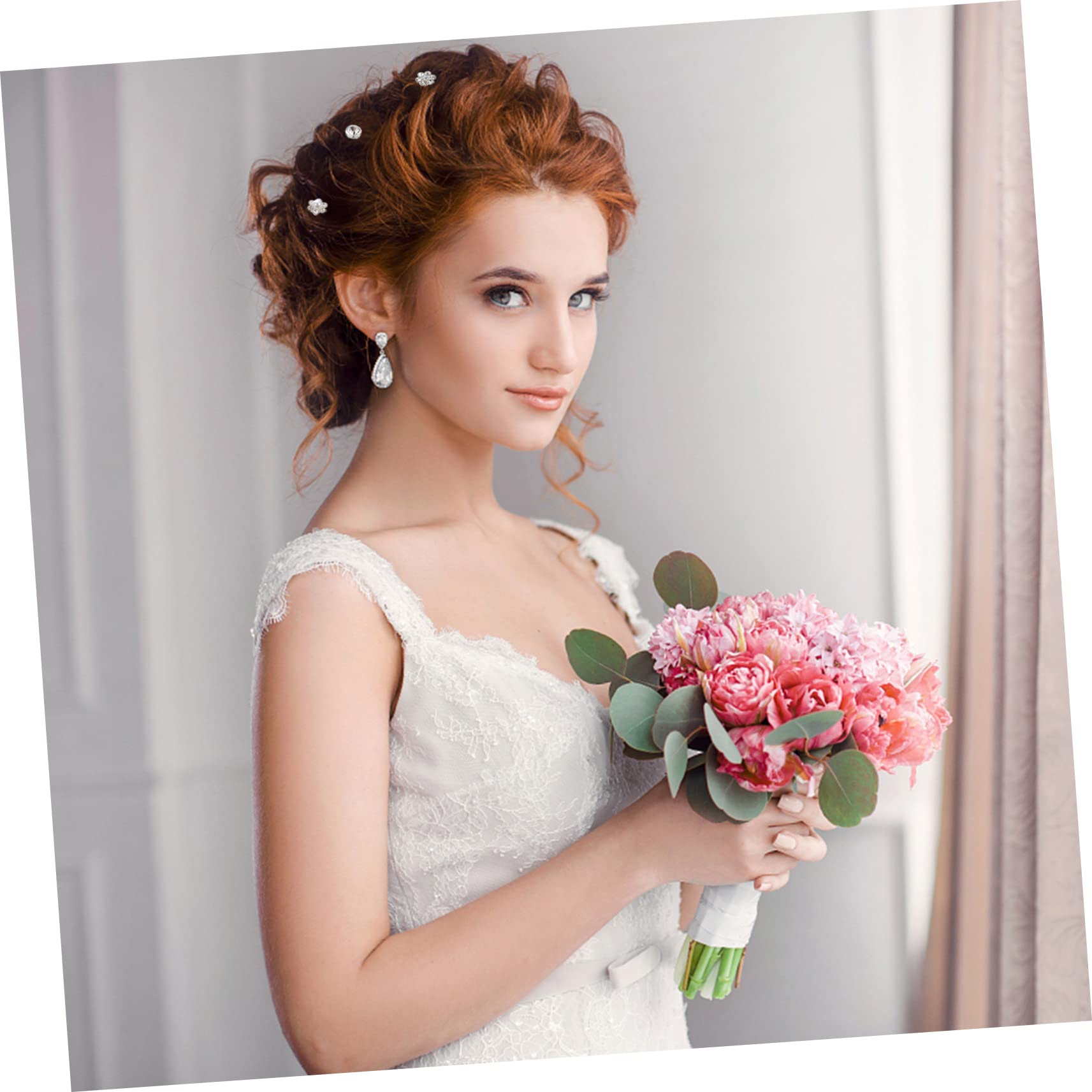 120 Piezas Pasadores en espiral las gemas para el cabello se pegan pinzas para el cabello para rizos hair clips horquillas moño pinzas para el cabello en espiral horquilla de boda FRCOLOR