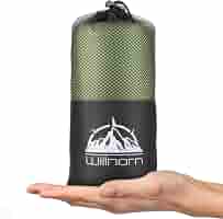 Doublure Sac De Couchage WILLNORN 2-en-1 - Microfibre Ultralégère 220x95 Cm - Parfait Camping, Randonnée