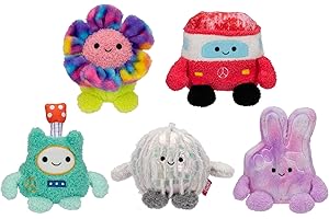 Bumbumz Plush 5-Pack: Disco, Flower Power, and Rock N' Roll