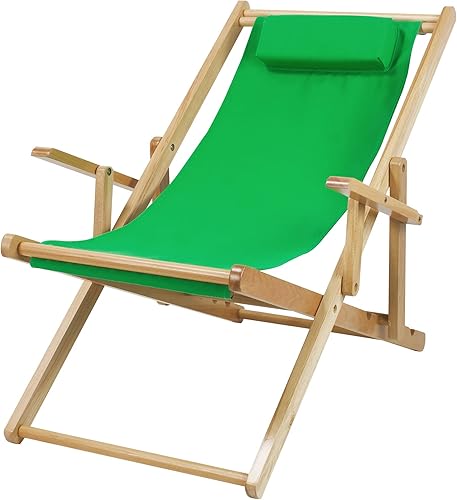 Miniatura 16 de Casual Home Silla ajustable con marco natural, lona natural de 26.5 pulgadas de profundidad x 42 pulgadas de ancho x 33 pulgadas de alto Marco