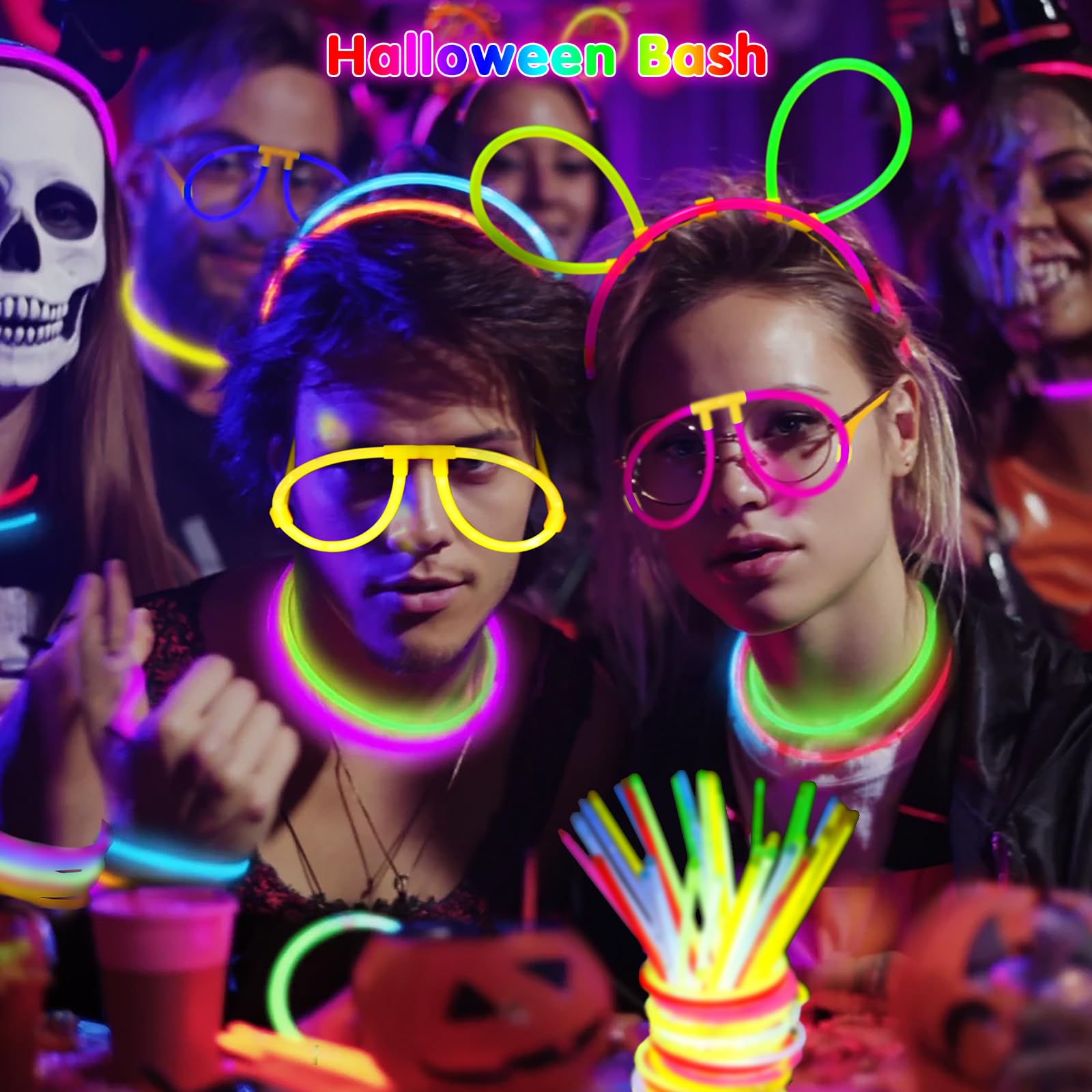 MOSSNDAR Braccialetti Luminosi Fluorescenti,229 Pezzi,Starlight Braccialetti Luminosi,Bastoncini Luminosi Fluorescenti,Gadget Compleanno Bambini,adatto per Matrimoni,Fluo Party,Feste al Neon,Capodanno