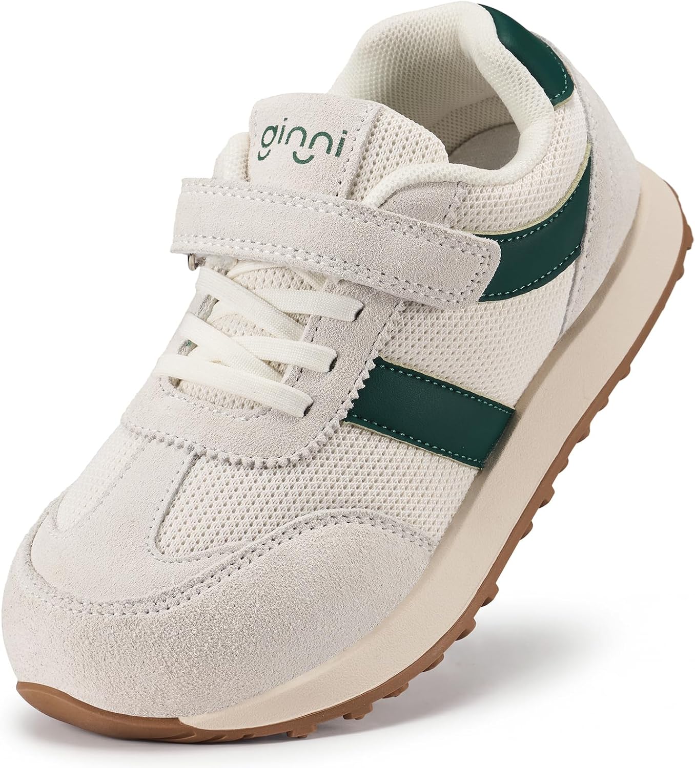 GINNI Toddler Boys Girls Comfort Wide Toe Sneakers, Little Kids Breathable Lightweight Barefoot Shoes for Casual/Walking/Tennis/Outdoor Running, Non-Slip School Athletic Shoe for Boy/Girl/Kid/Child