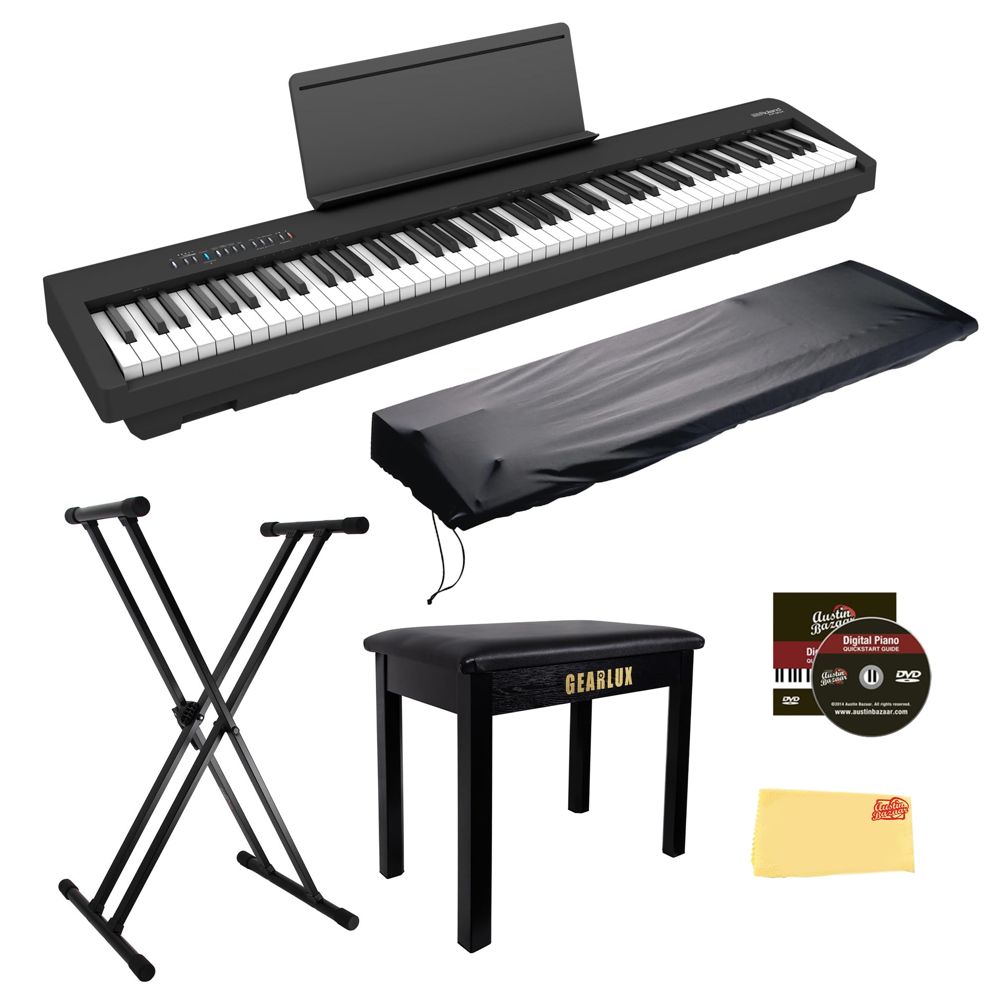 Roland FP-30　デジタルピアノ 88鍵 　ケース付属 Amazon.com: Roland FP-30X 88-Key Digital Piano - Black Bundle with