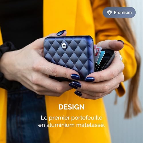 Porte-cartes femme en aluminium, protection RFID. Modèle : HELSINKI - 3