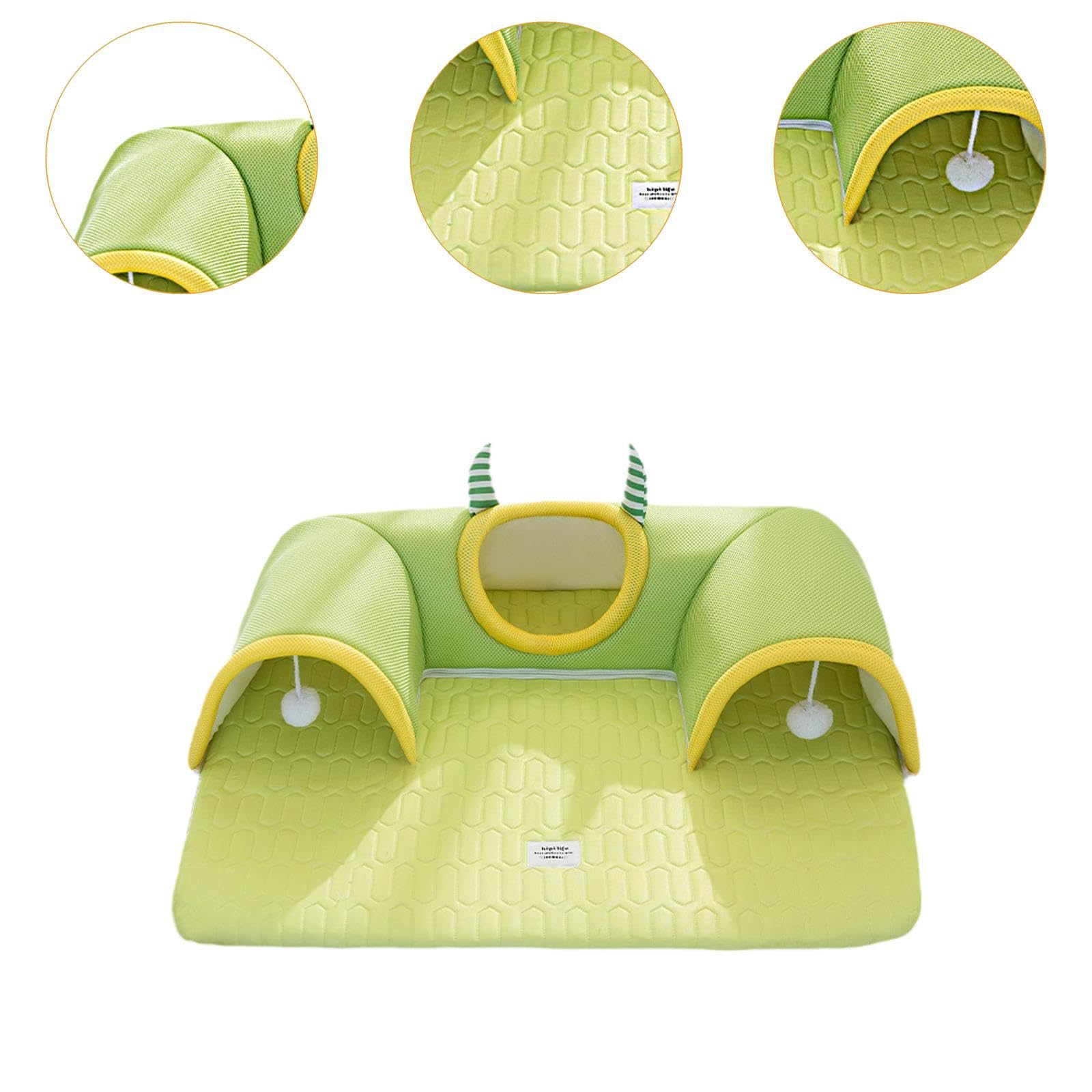 Tunnel Interactif pour Chat, Lit Bébé, Tunnel de Jeu pour Chatons, Hamsters et Autres Petits Animaux, L