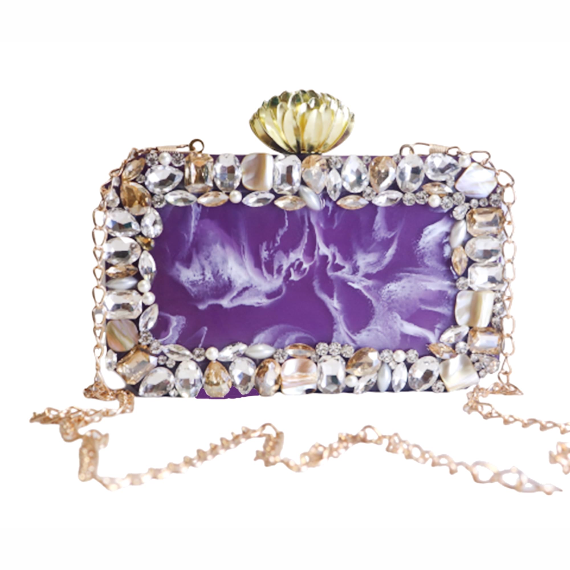 resin clutch pocket looks desinger Bridesmaid Resin clutch, Marble Agate embellished handbag, designer marble look, shoulder-image-29