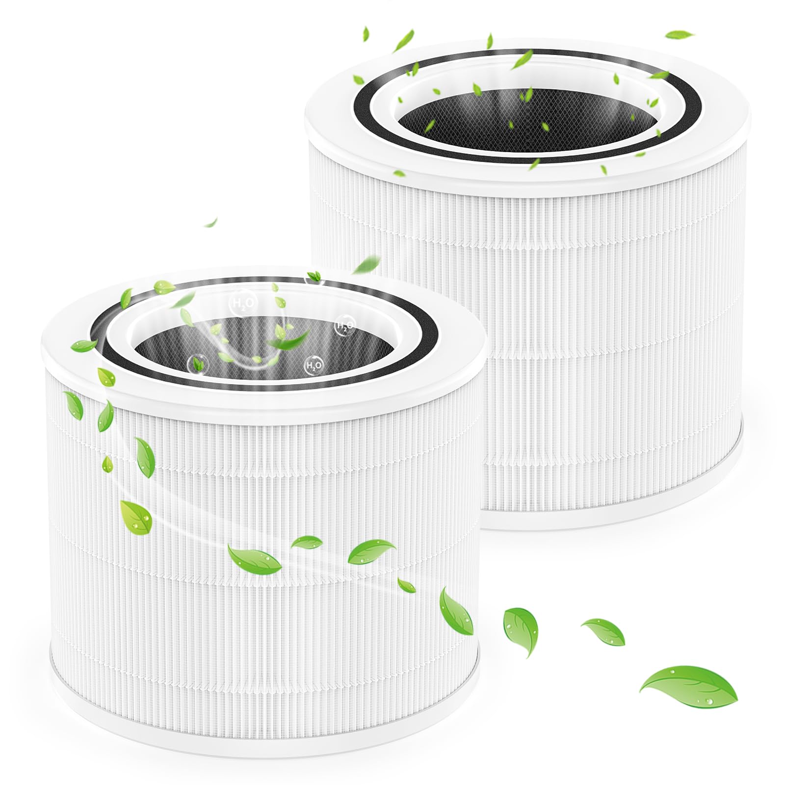 Filtres Core 300S LEVOIT – Lot De 2 – Triple Filtration H13 HEPA Et Charbon Actif – Compatible 300 Et 300S