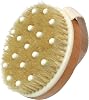 Dry Body Brush, Natural Bristle Bath Brush,Body Brush Lymphatic Drainage, Exfoliate, Stimulate Blood Circulation, Remove Dead Skin Toxins and Cellulite