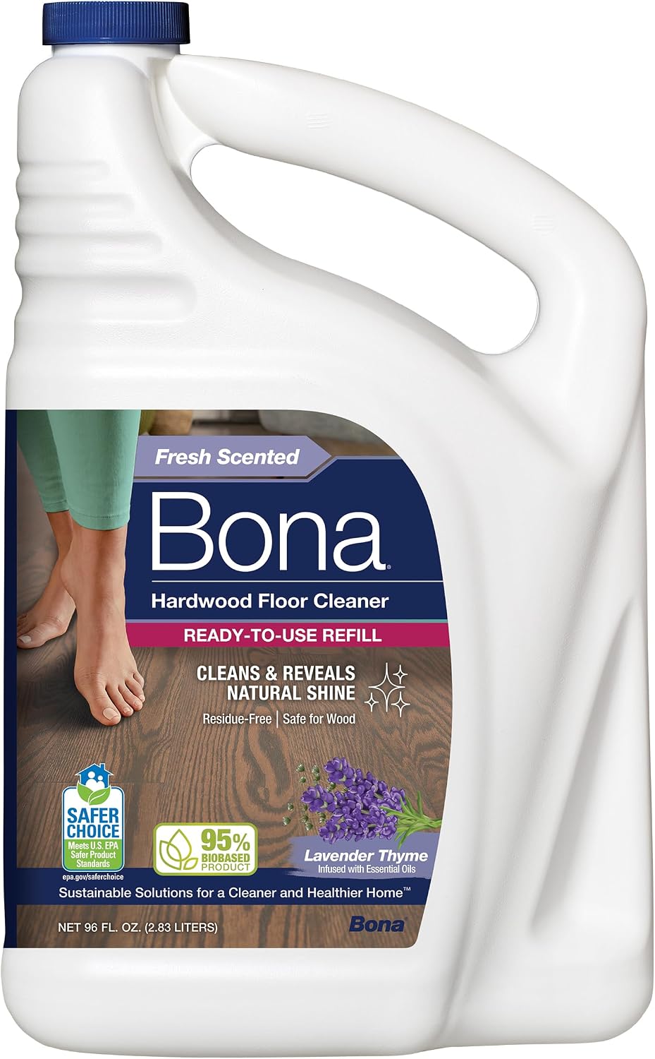 Amazon.com: Bona Hardwood Floor Cleaner Refill - 96 fl oz - Lavender ...