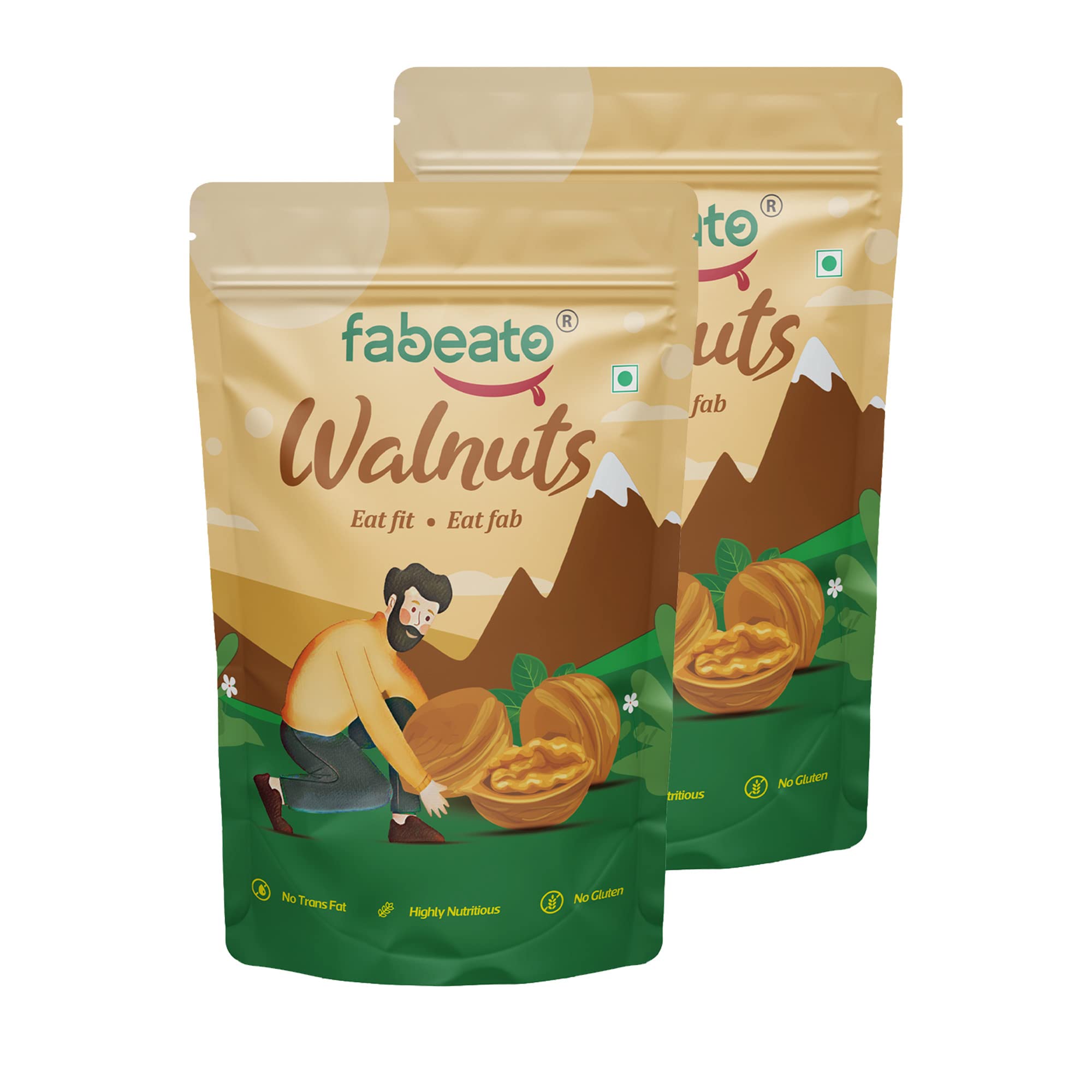 Fabeato California Walnuts (200g) (Pack of 2) Akhrot Giri | Walnut Kernels |Raw & Crunchy | Omega-3 Powerhouse (B0C23ZJWDC) Amazon Price History, Amazon Price Tracker
