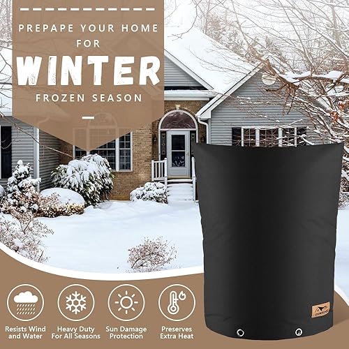 Vista 13 de Protección para prevención de reflujo, 53.34cmde ancho x 40.64cmde alto reflujo cubierta de invierno, bolsa de cubierta aislada para válvula de Arena