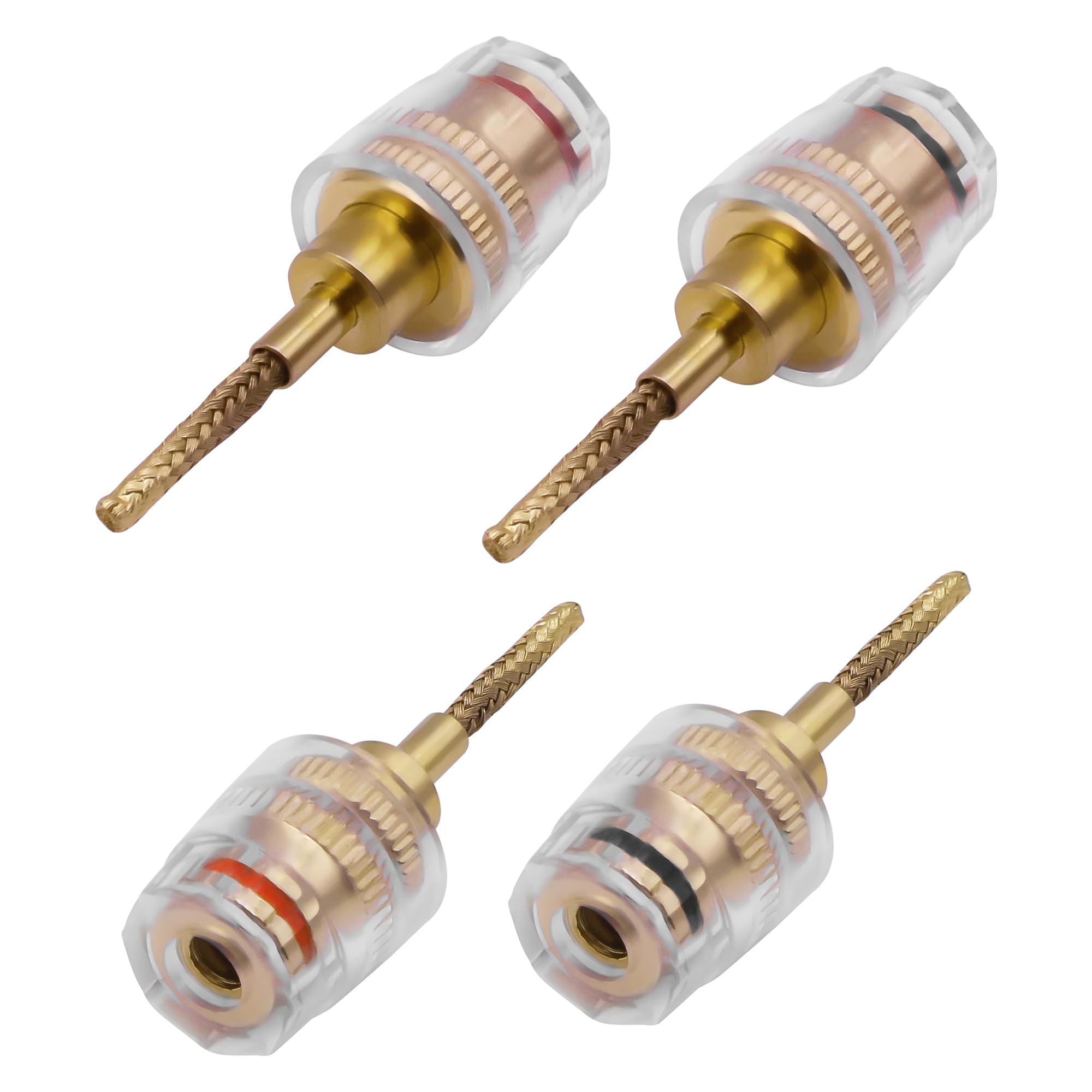 FICHES BANANES AUDIO Speaker Wire Connecteur De Câble 10 Pièces Iche Banane De S EUR 29,49