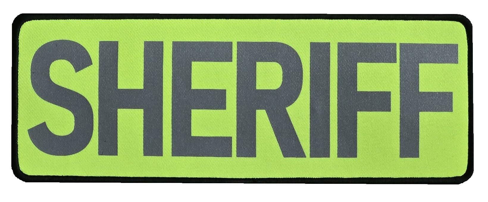 Amazon.com: Sheriff Hi-Vis neon Fluorescent Yellow Reflective Back