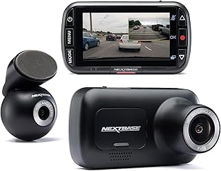 Nextbase 222XR Dash Cam Front and Rear Full 1080p/30fps HD Recording in Car DVR Cam 140° 6 lane Wide Viewing– Intelligent Parking Mode- Polarising Filter Compatible- G-Sensor Motion Detection