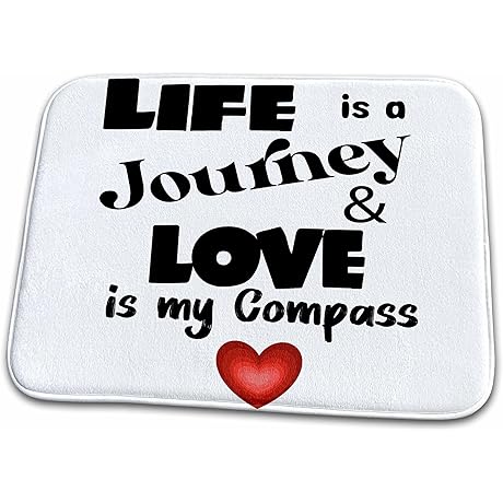 Bathroom Bath Rug Mat - My Heart Points the Way to True Love