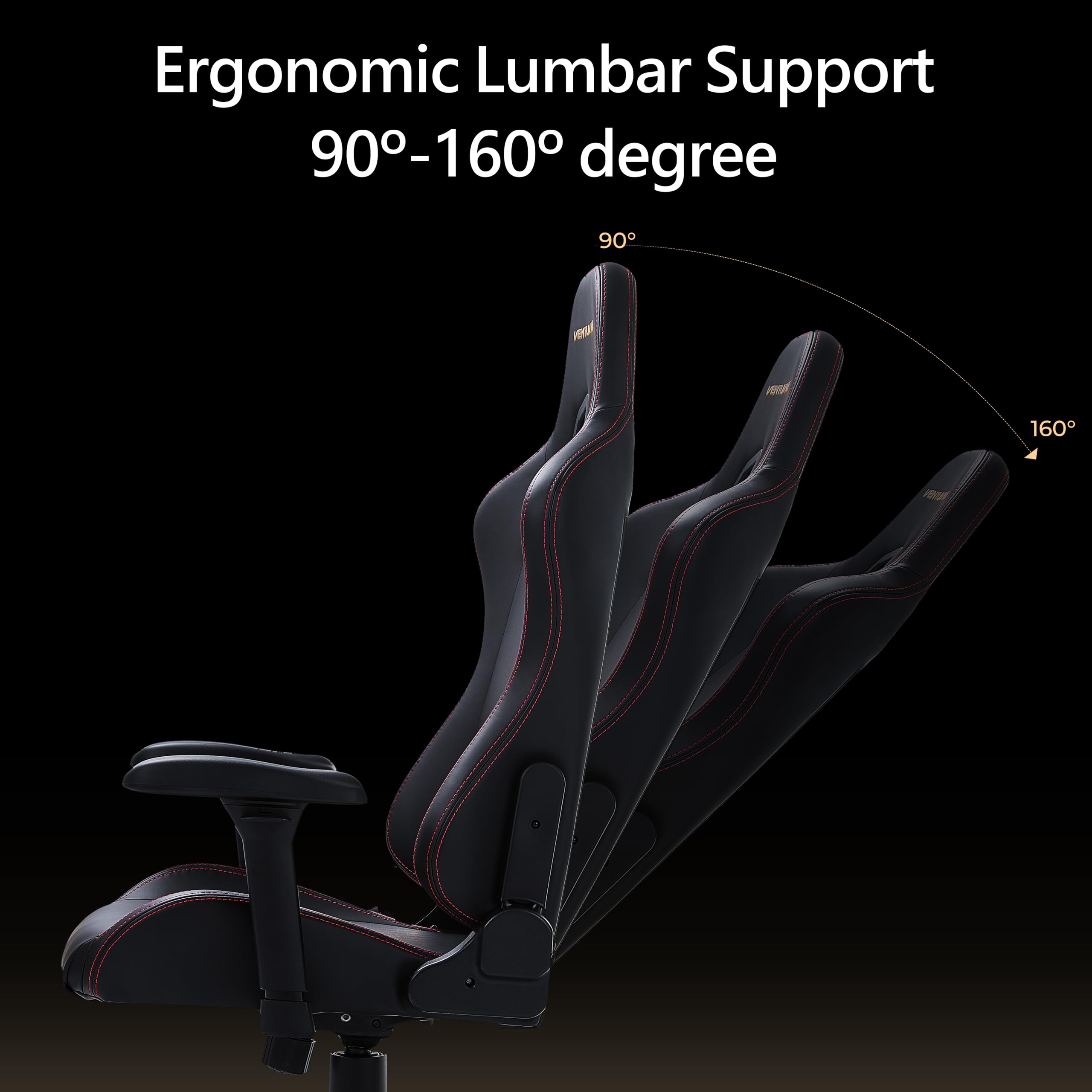Silla de videojuegos, silla ergonómica negra para adultos, silla de jugador grande y alta con reposacabezas de espuma viscoelástica, reposabrazos ajustables 4D, respaldo alto reclinable de piel 7