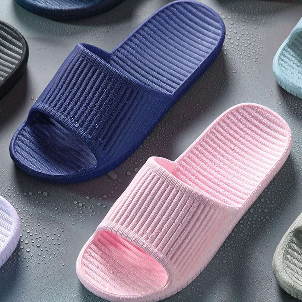 Sandales de Douche, Pantoufles de Douche Antidérapantes, Sandales de sol Intérieures et Extérieures, Chaussures de Bain en Mousse Souple, Unisexe