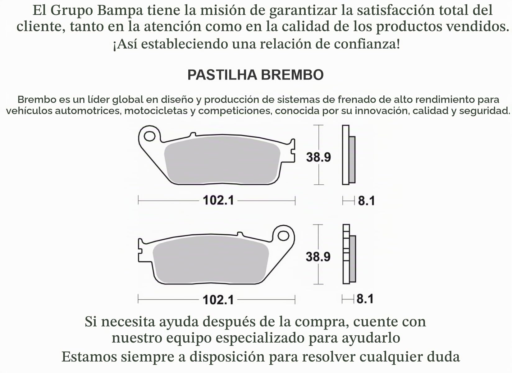 Brembo Pastillas de Freno Moto Ref. 07HO30SA | Compuesto SA | Frenada Constante en Frio y Caliente | Recambio Original |