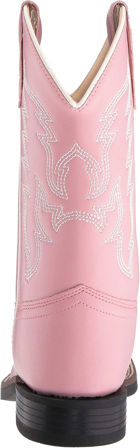 OLD WEST Kids Boots Girl's Square Toe Leatherette