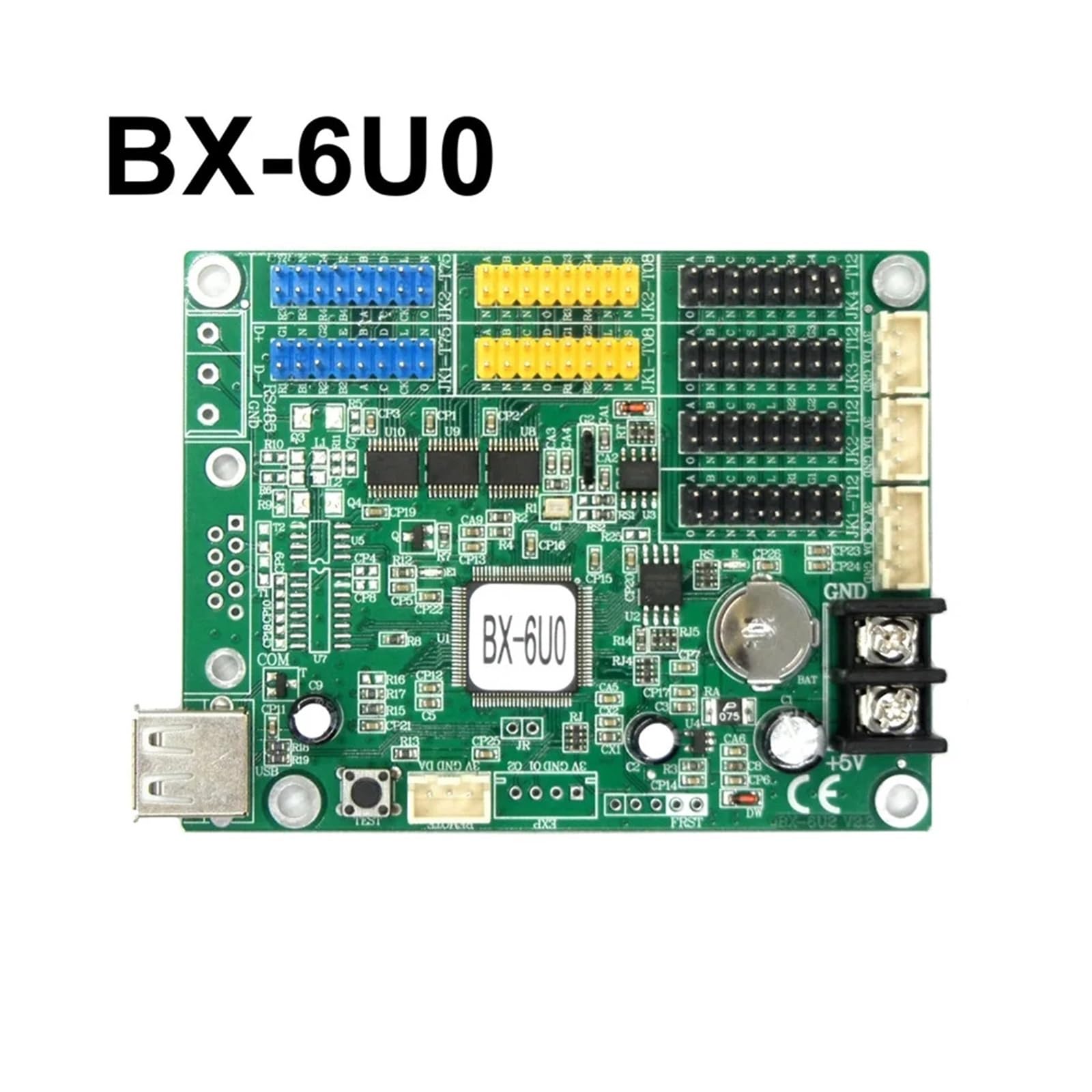 KACOME BX-6U0 BX-6U1 BX-6U2 USB LED Control Card Asynchronous Controller for Single/Dual/Full Color P10 P3 P4 P5 P6 Moving Sign(Size:BX-6U0)