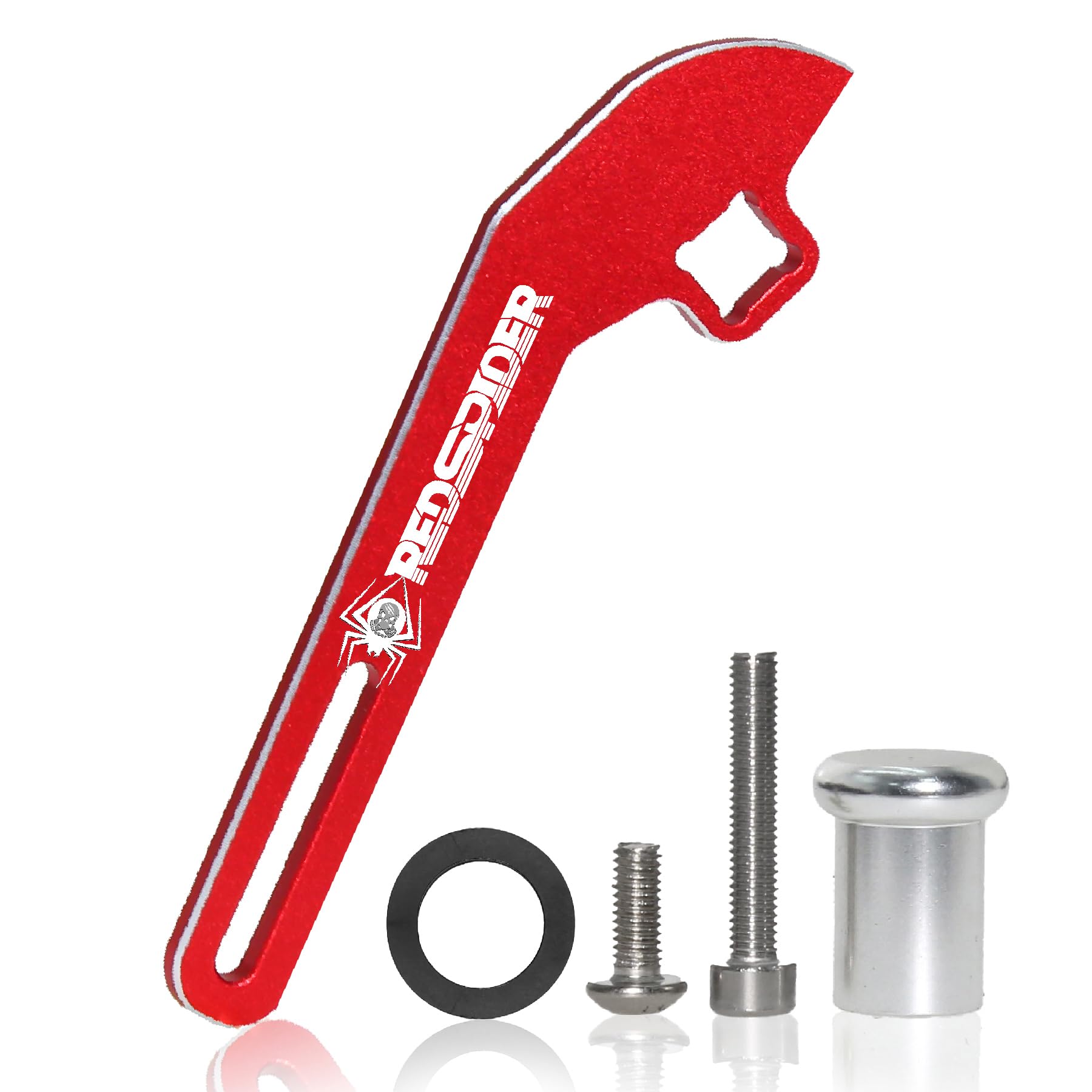 REDSPIDER RC Steering Wheel Trigger RC One-Handed Control Accessory Adapter for Flysky NB4/NB4 Pro Controller Trigger One-Handed Control Adapter Upgrade Parts (Red)