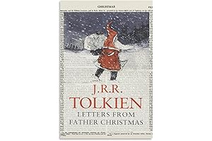 Vintage Book Cover Art from Letters from Father Christmas by J.R.R. Tolkien
